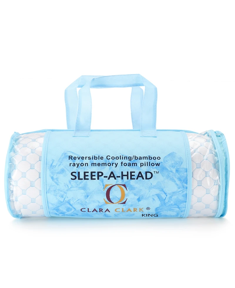 Nestl Memory Foam Gel Infused Reversible Cooling 2-Pack Pillow