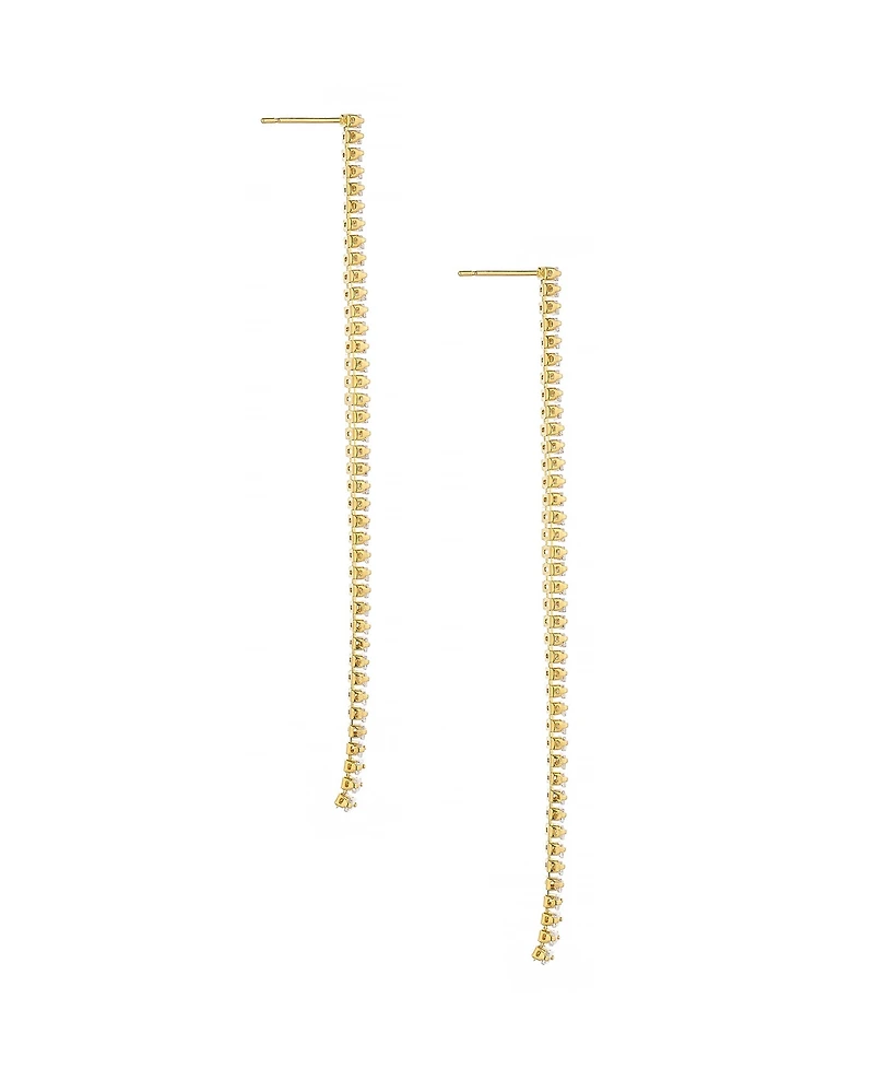 Ettika Singular 18K Gold Plated Drop Earrings