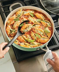 KitchenAid Hard Anodized Ceramic Nonstick 5 Quart Saute Pan with Lid