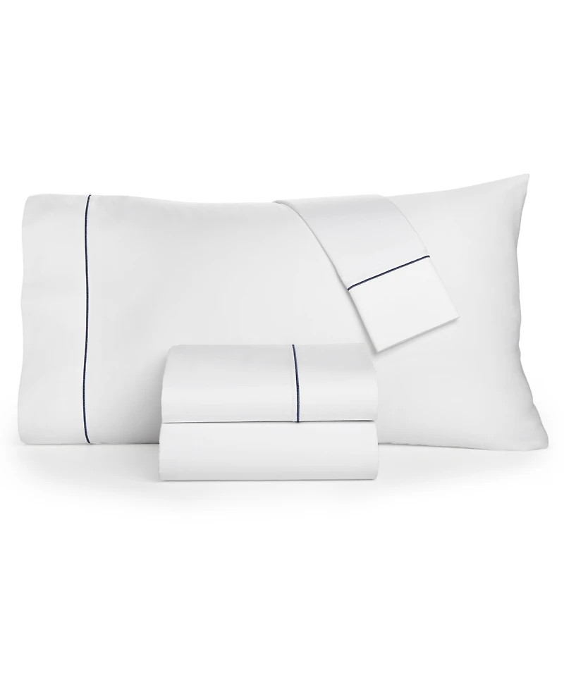 Closeout! Charter Club Solid 550 Thread Count 100% Cotton 4-Pc. Sheet Set, California King, Exclusively at Macy's