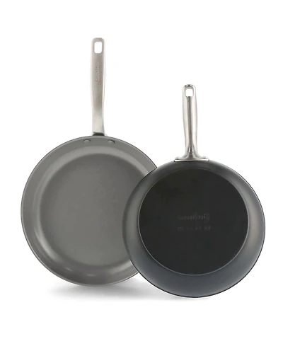 GreenPan Chatham Hard Anodized Ceramic Nonstick 2 Piece Frying Pan Set