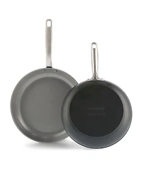 GreenPan Chatham Hard Anodized Ceramic Nonstick 2 Piece Frying Pan Set