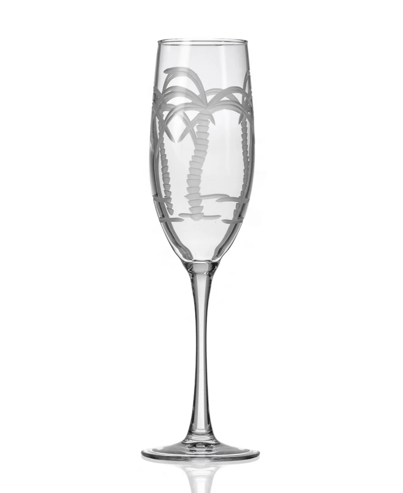 Rolf Glass Palm Tree Champagne Flute 8oz