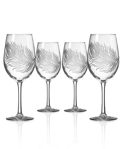 Rolf Glass Peacock White Wine Glass 12oz
