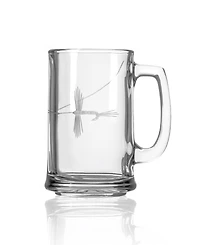 Rolf Glass Fly Fishing Beer Mug 15oz- Set of 4 Glasses