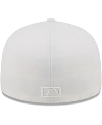 Men's New Era York Mets White on 59FIFTY Fitted Hat