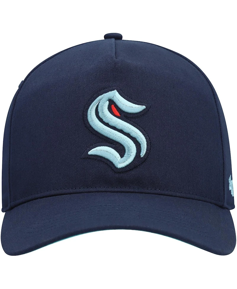 Men's '47 Brand Deep Sea Blue Seattle Kraken Primary Hitch Snapback Hat
