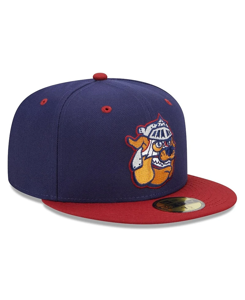 Men's New Era Navy, Red Round Rock Express Marvel x Minor League 59FIFTY Fitted Hat