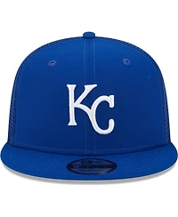 Men's New Era Royal Kansas City Royals Team Color Trucker 9FIFTY Snapback Hat