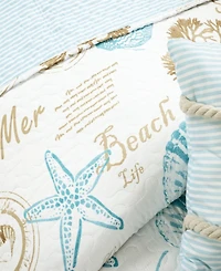 Lush Decor Harbor Life 5-Piece Quilt, Twin/Twin Xl