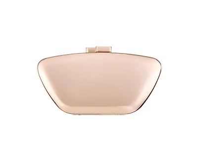 Nina Mirror Metallic Minaudiere Clutch