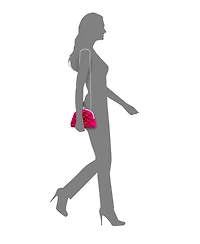 Nina Flower Embellished Frame Crossbody Clutch