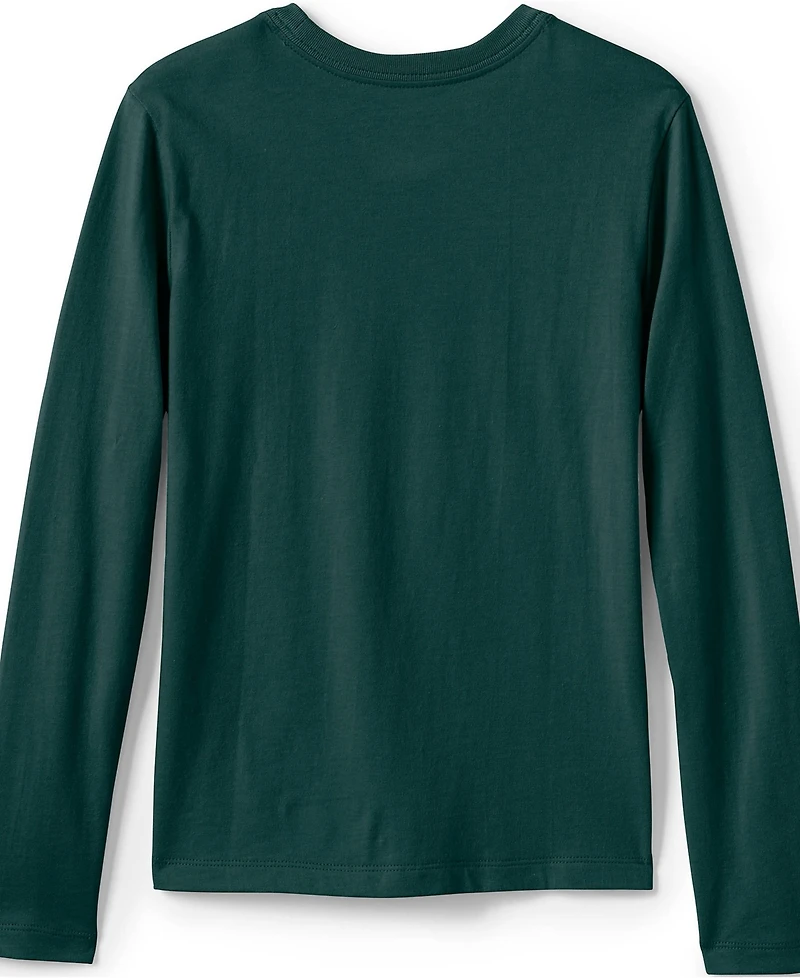 Lands' End Girls Long Sleeve Essential T-shirt