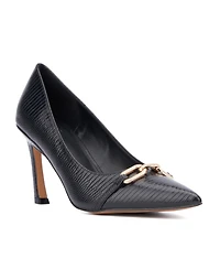 Women's Katerina- Lizard Embossed Pump Heels