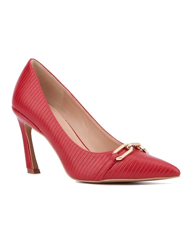 Women's Katerina- Lizard Embossed Pump Heels