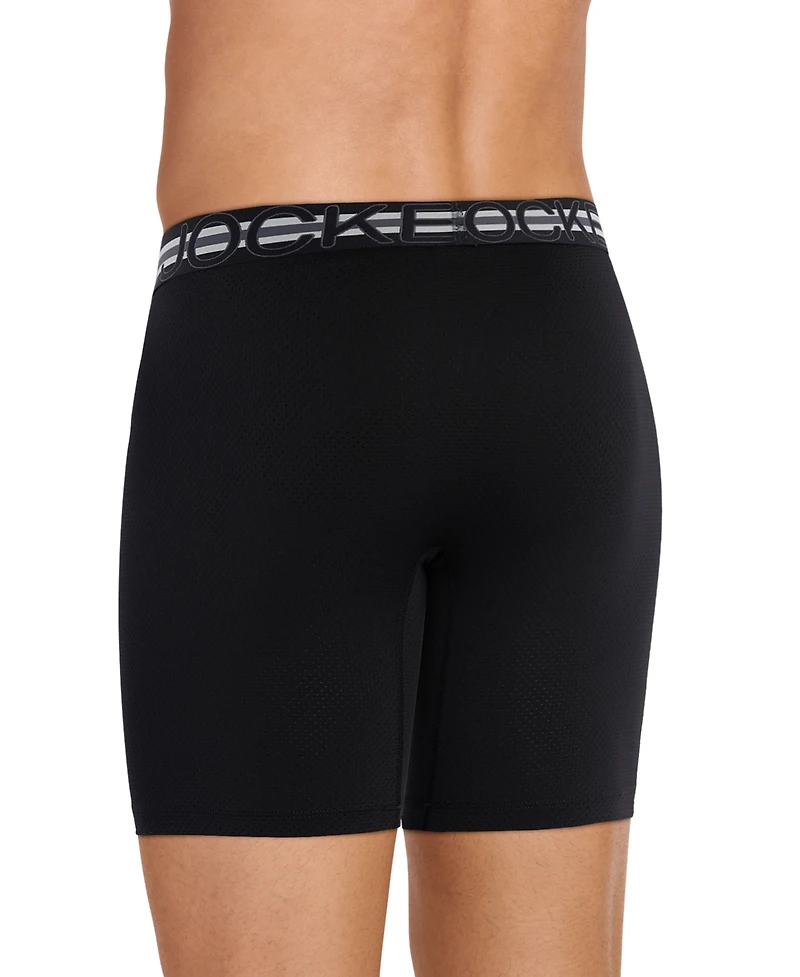 Jockey Men's Stability Pouch Stretch 9" Long Leg Boxer Brief - 3 Pack
