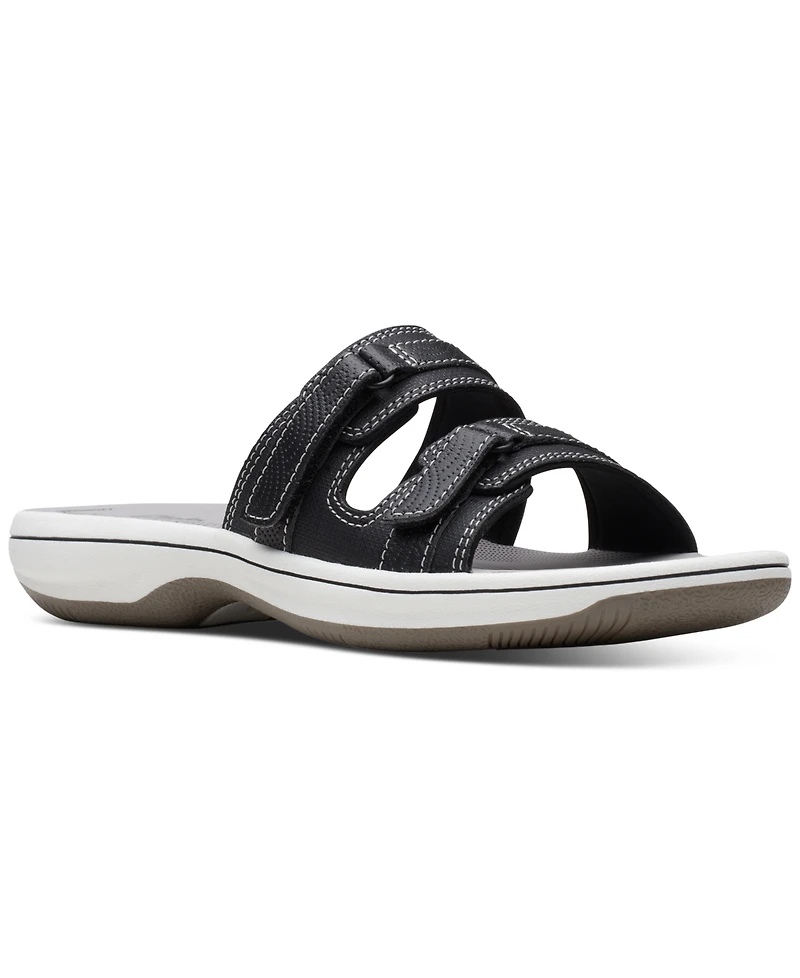 Clarks Women's Cloudsteppers Breeze Piper Comfort Slide Sandals