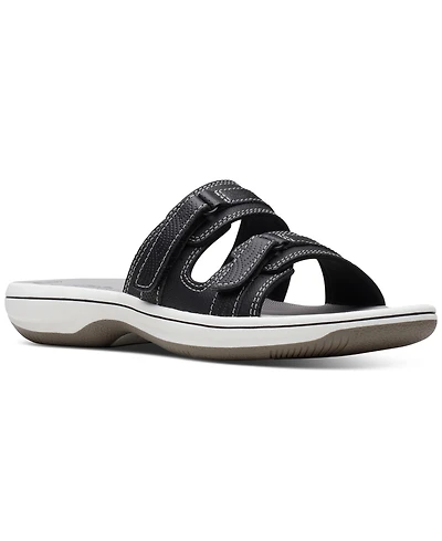 Clarks Women's Cloudsteppers Breeze Piper Comfort Slide Sandals
