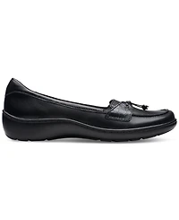 Clarks Women's Cora Haley Mixed-Texture Tie-Top Loafers