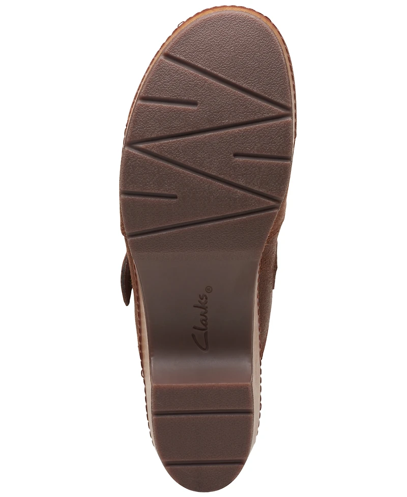 Clarks Women's Paizlee Nora Slip-On Buckled Platform Clogs