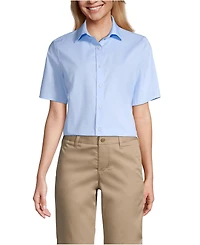 Lands' End Women's No Gape Short Sleeve Stretch Shirt