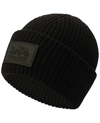 Coach Women's Classic Ribbed Tonal Patch Cuff Beanie