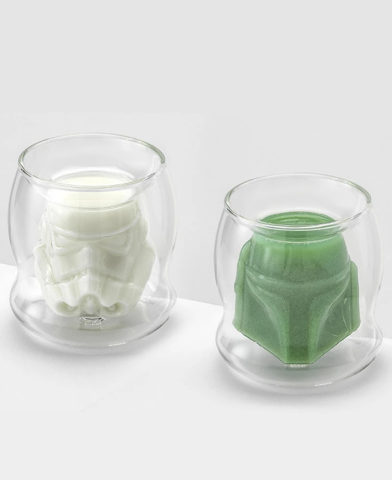 JoyJolt Star Wars Stormtrooper 3D Helmet Double Wall Drinking Glass 6.5 Oz