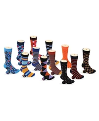 Mio Marino Men's Fresh Modern Fun Dress Socks 12 Pack