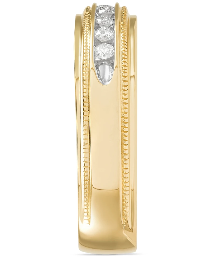 Men's Diamond Wedding Band (1/5 ct. t.w.) in 14k Gold