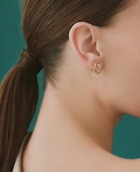 Audrey by Aurate Diamond Crossover Small Hoop Earrings (1/10 ct. t.w.) in Gold Vermeil, Created for Macy's