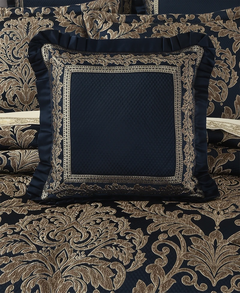 J Queen New York Monte Carlo Square Embellished Decorative Pillow, 20" x 20"