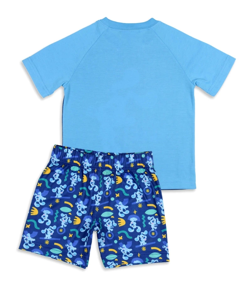 Blue's Clues Toddler Boys Nickelodeon Smile Blue 2-Piece Sleep Lounge Pajama Set