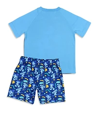 Blue's Clues Toddler Boys Nickelodeon Smile Blue 2-Piece Sleep Lounge Pajama Set