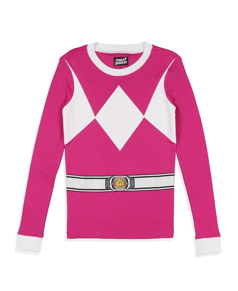Power Rangers Kids Character 2-Piece Tight-Fit Uniform Sleep Pajama Set