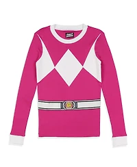 Power Rangers Kids Character 2-Piece Tight-Fit Uniform Sleep Pajama Set