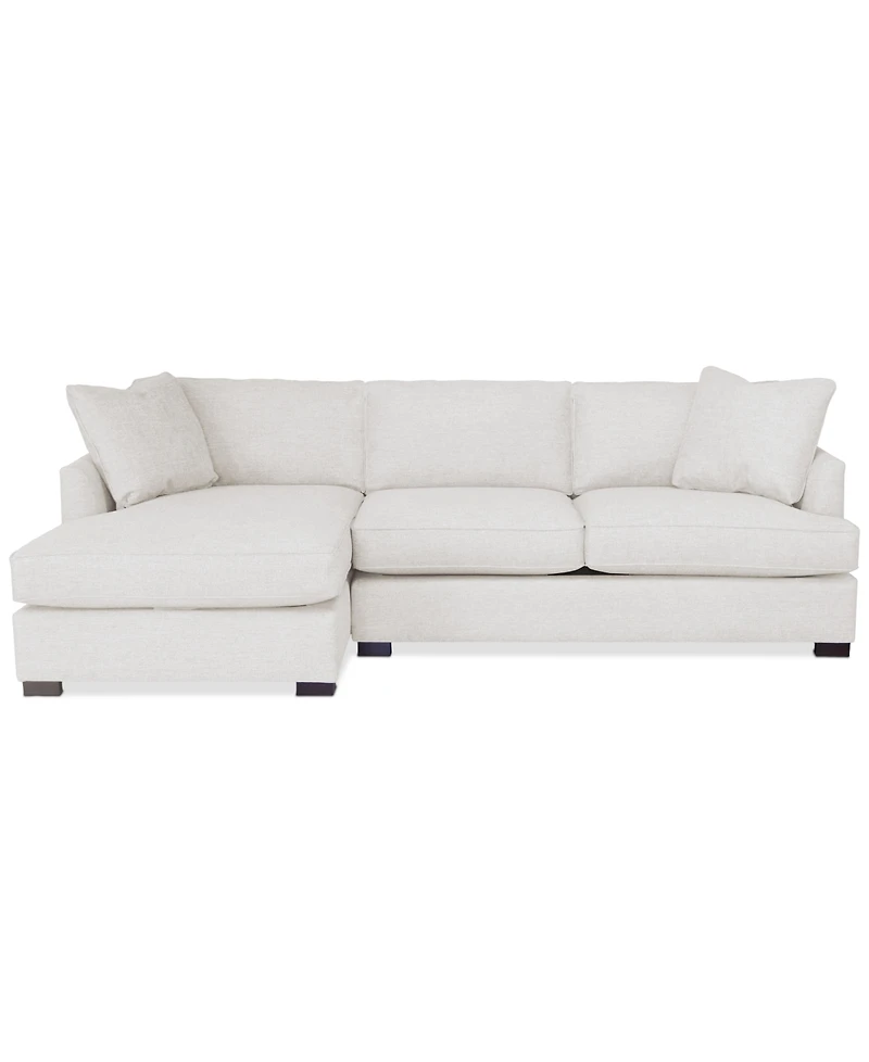 Nightford 111" 2-Pc. Fabric Chaise Sectional, Created for Macy's