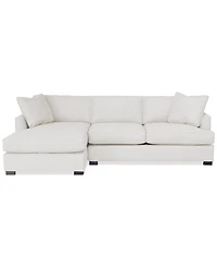 Nightford 111" 2-Pc. Fabric Chaise Sectional, Created for Macy's
