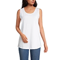 Lands' End Women's Supima Cotton Tunic Tank Top