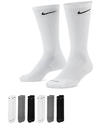 Nike Unisex Everyday Plus Cushioned Training 6-Pairs Crew Socks