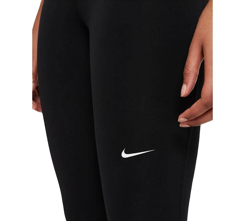 Nike Pro Women's Mid-Rise Mesh-Paneled Leggings