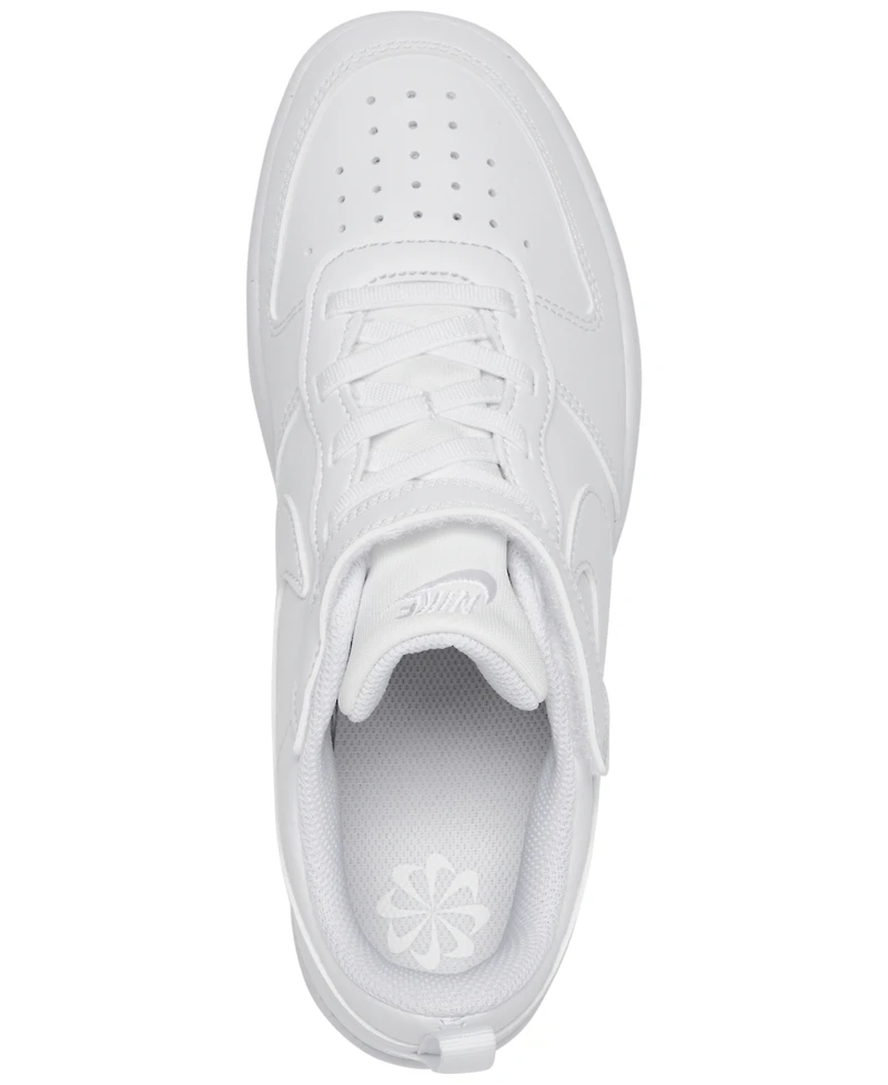 Nike Little Kids Court Borough Low Recraft Adjustable Strap Casual Sneakers From Finish Line
