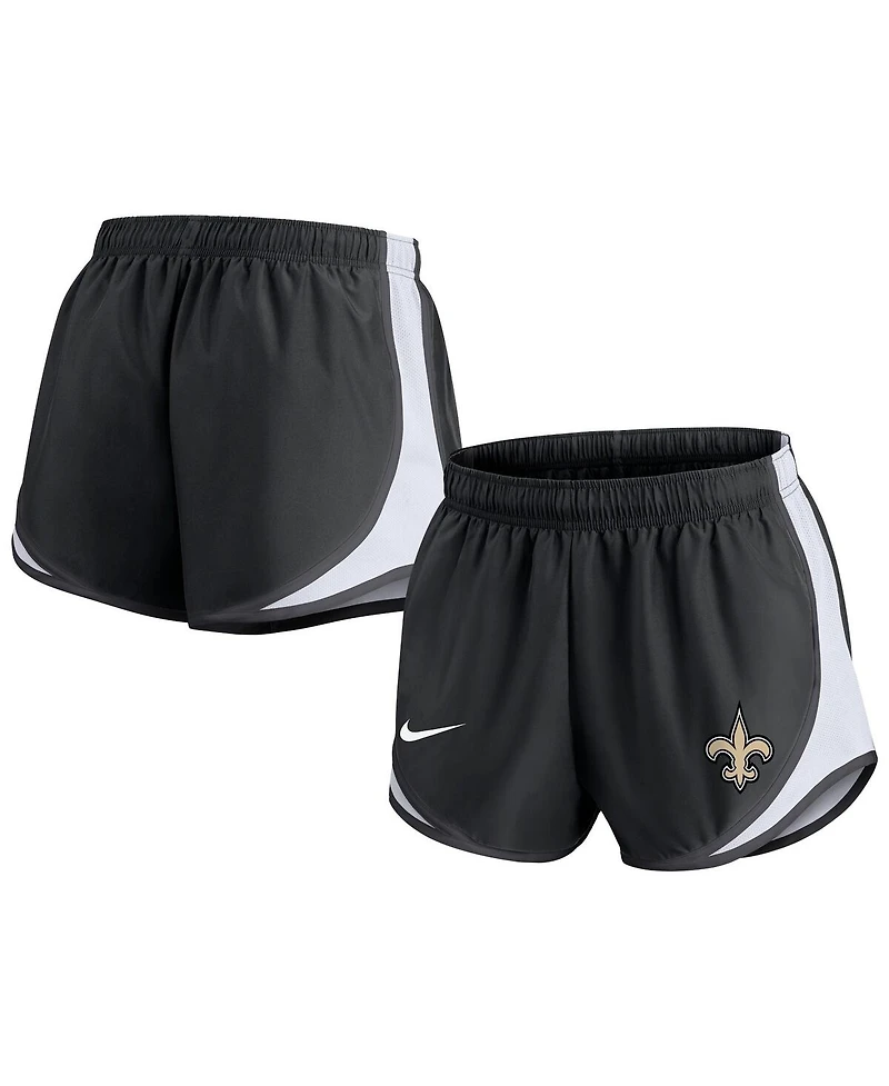 Women's Nike Black New Orleans Saints Performance Tempo Shorts