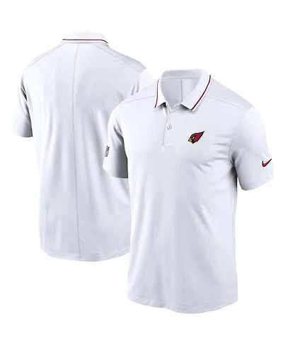 Men's Nike White Arizona Cardinals Sideline Victory Performance Polo Shirt