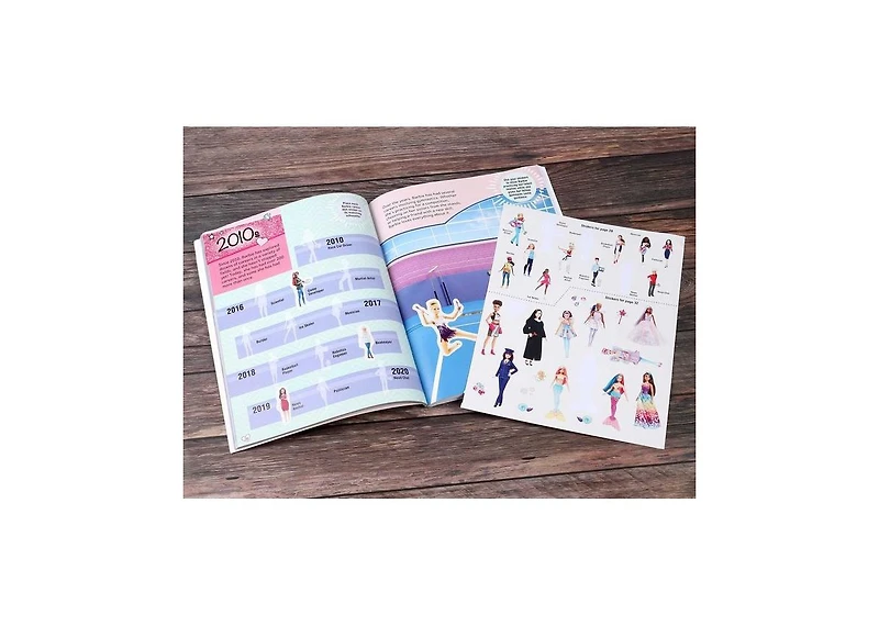 Barbie- Super Sticker Book- Through the Decades by Marilyn Easton