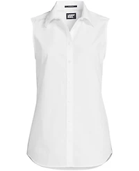 Lands' End Women's No Iron Sleeveless Shirt