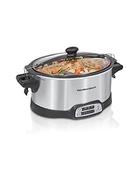 Hamilton Beach Stay or Go Stovetop Sear & Cook 6 Quart Slow Cooker - 33663