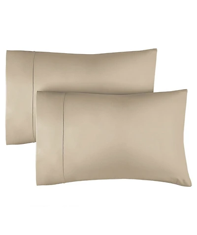 400 Thread Count 100% Cotton Pillowcase Set of 2 - Soft Sateen Pillow Covers
