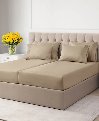 7 Piece Microfiber Solid Sheet Set - Split King