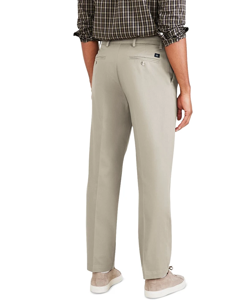 Dockers Men's Signature Classic Fit Pleated Iron Free Pants with Stain Defender