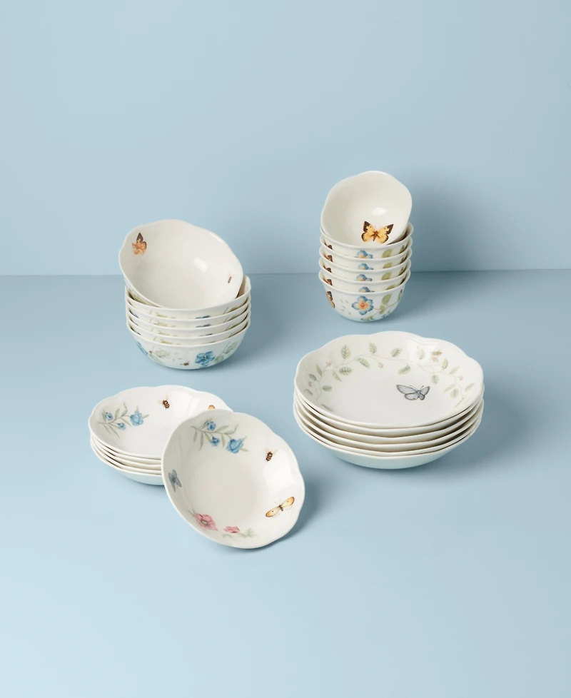 Lenox Butterfly Meadow 24 Pc. Porcelain Bowl Set, Service for 6